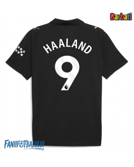 Manchester City Erling Haaland #9 Tricou Fotbal Replică 2025-26 Barbati Deplasare